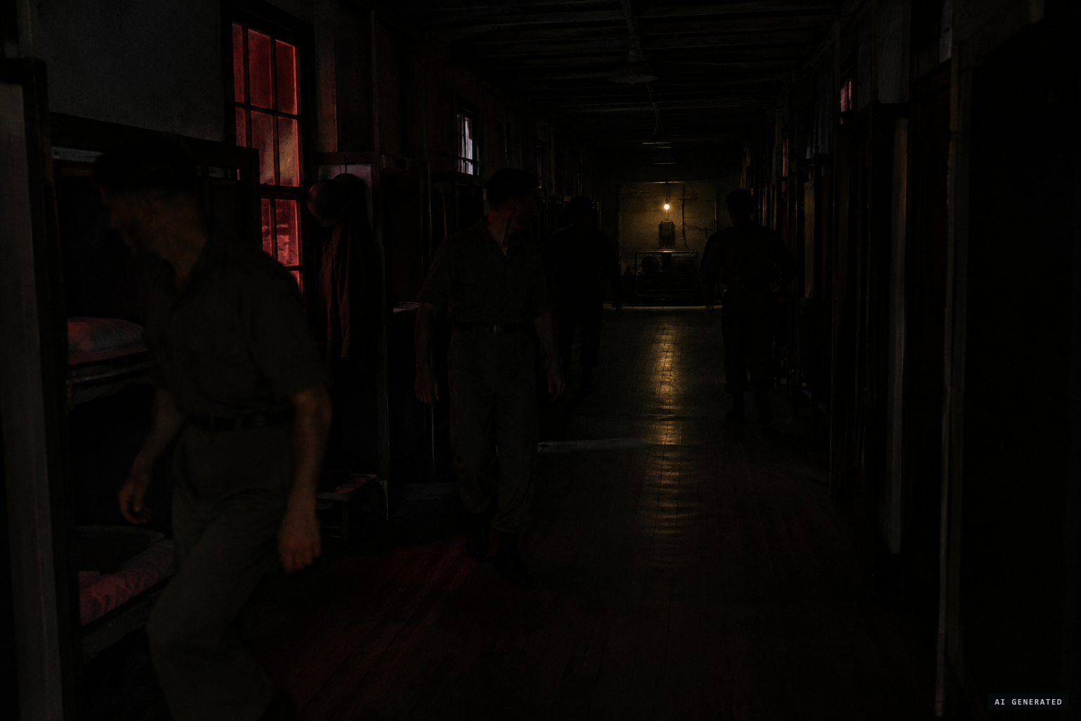 Every light in the fort fails, and the emergency generator dies too