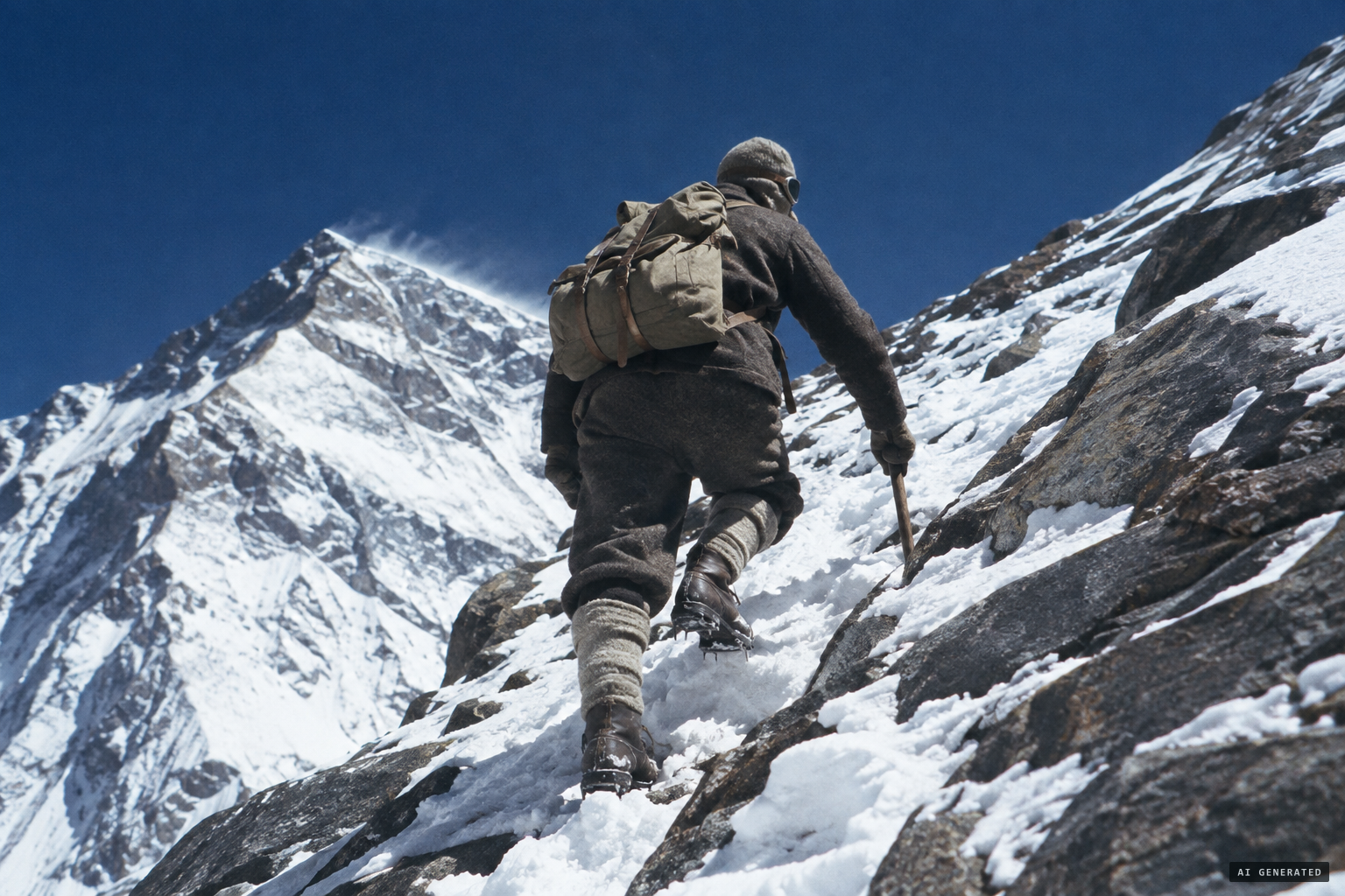 Smythe climbs on alone without oxygen toward his record high point