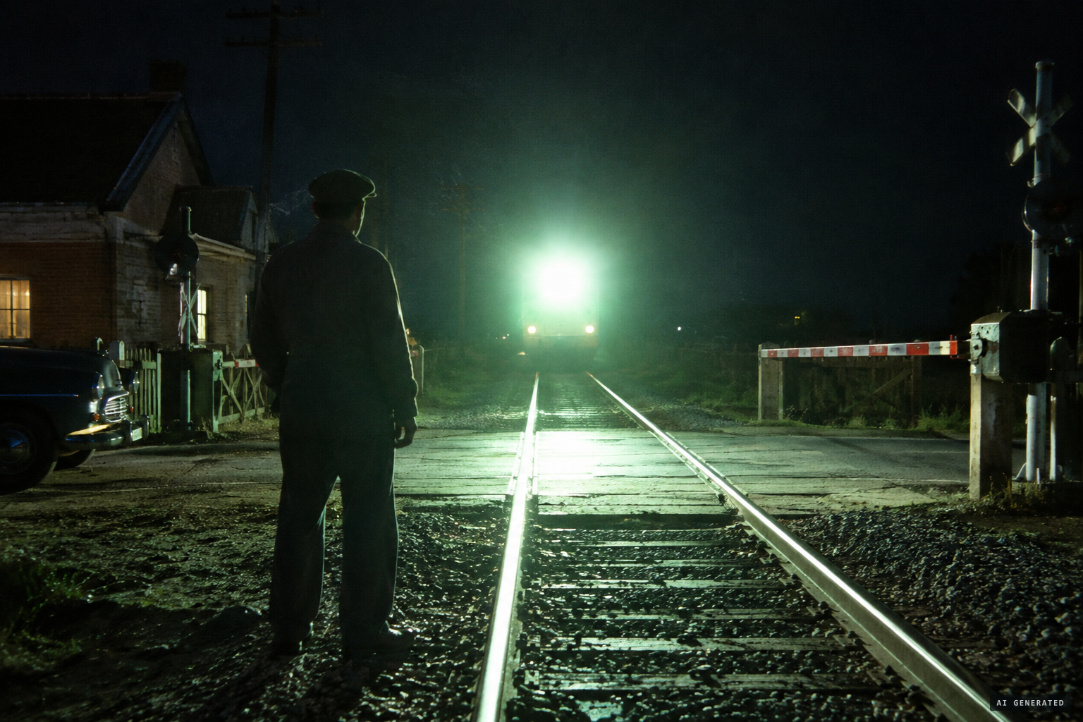 A square of bright light paralyses Dewilde