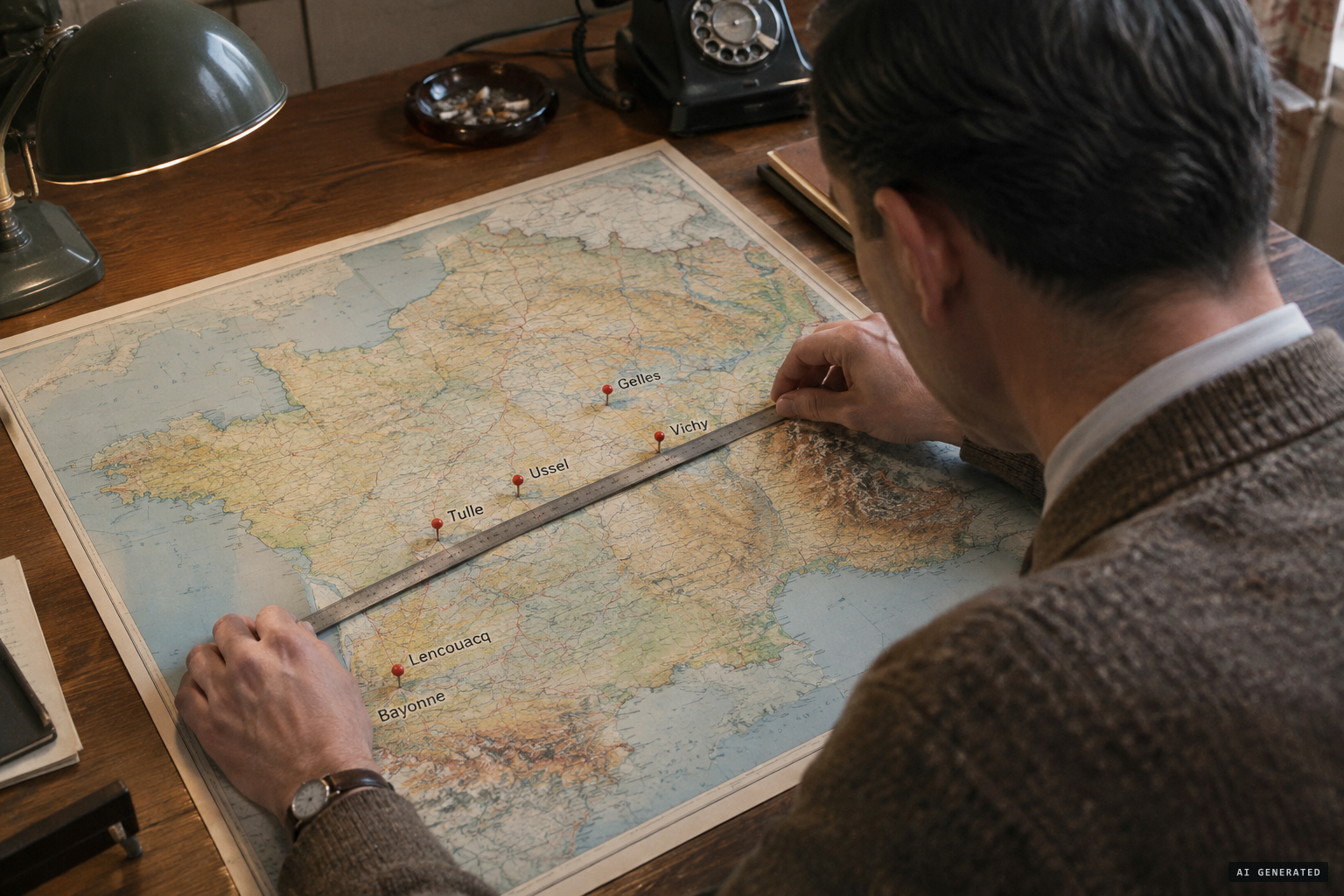 Aimé Michel plots the BAVIC line