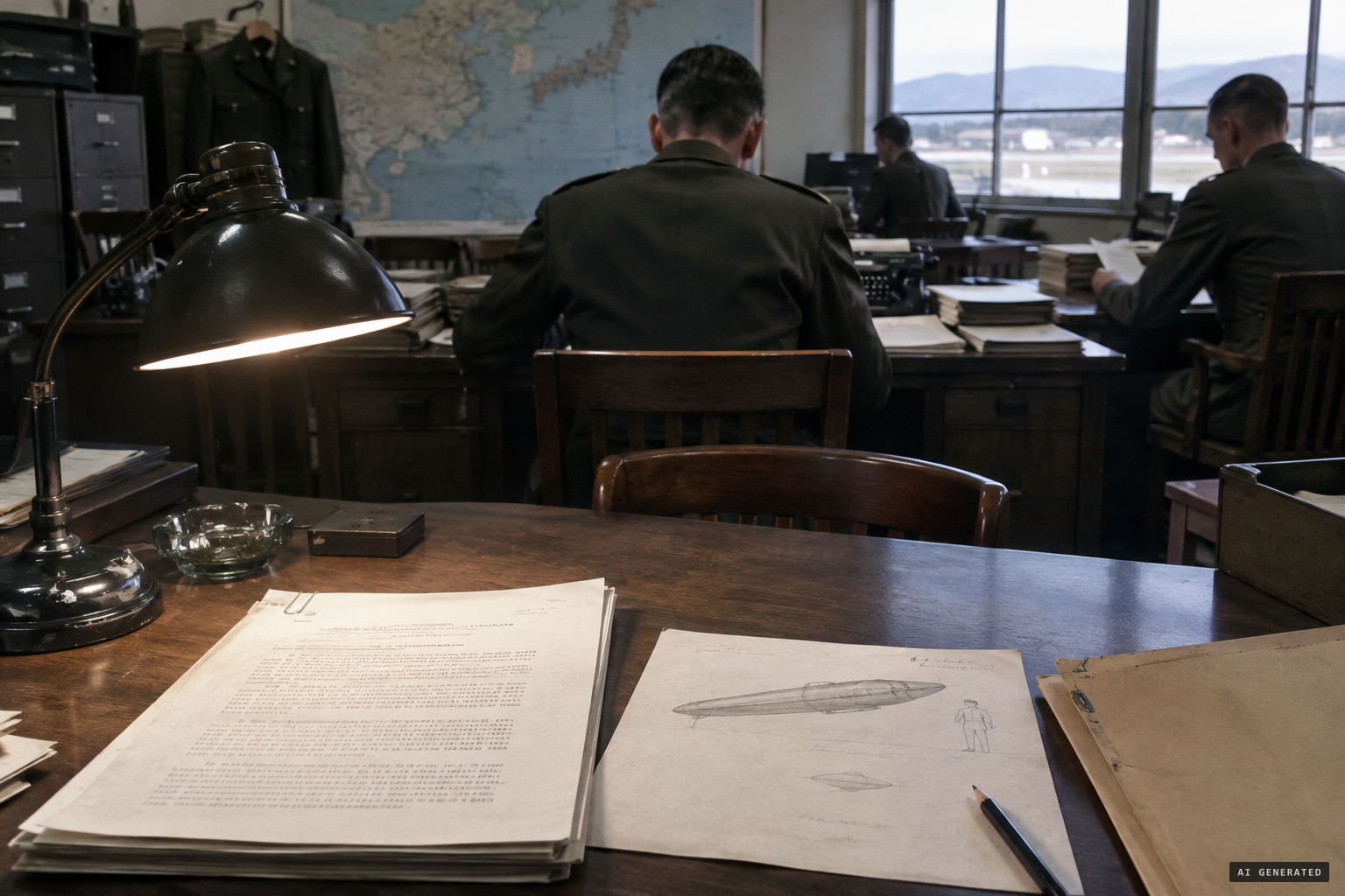 The report, statement and crew sketch go up through FEAF intelligence