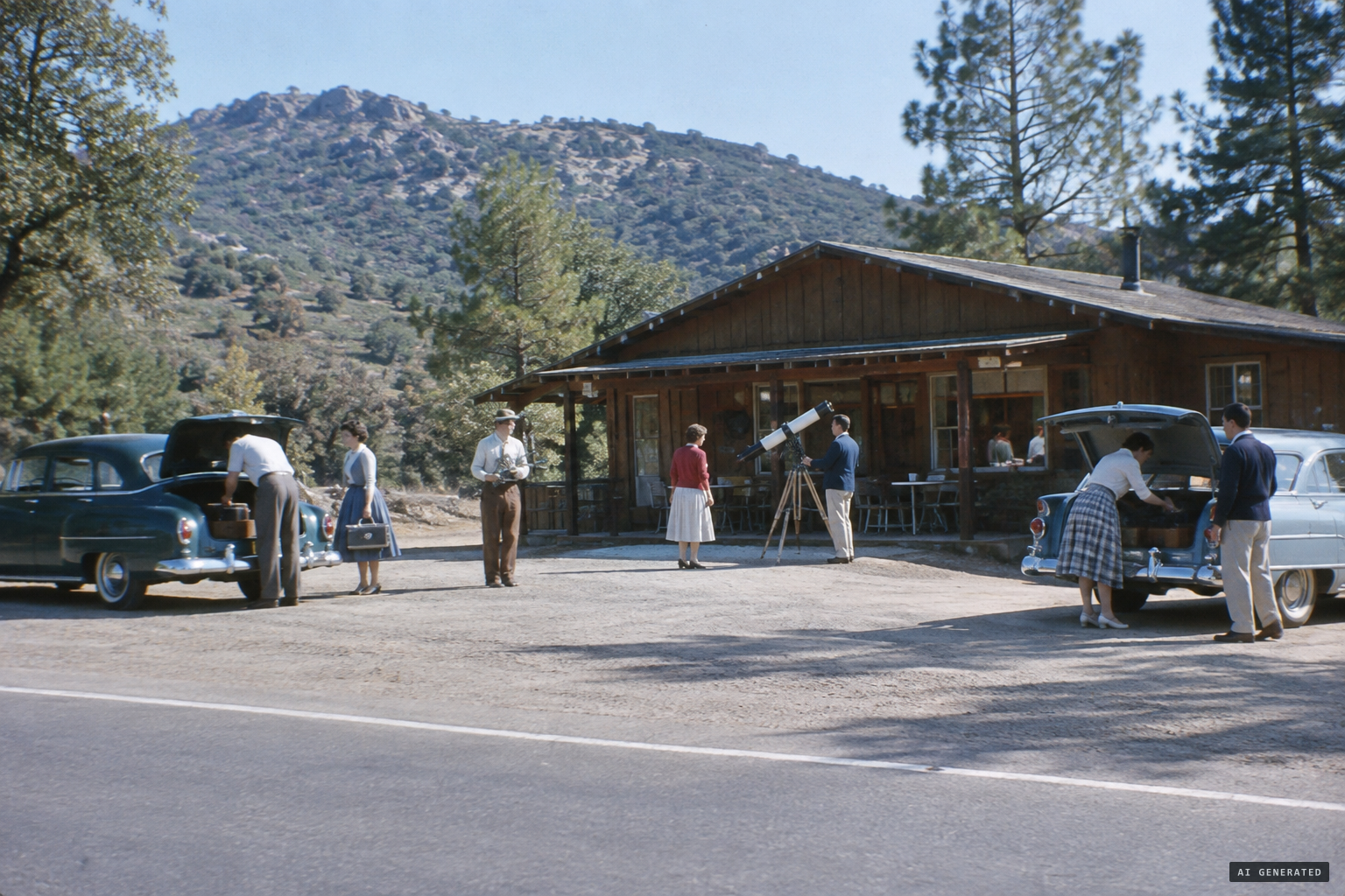 Adamski and six companions set out for the Colorado Desert, November 20, 1952