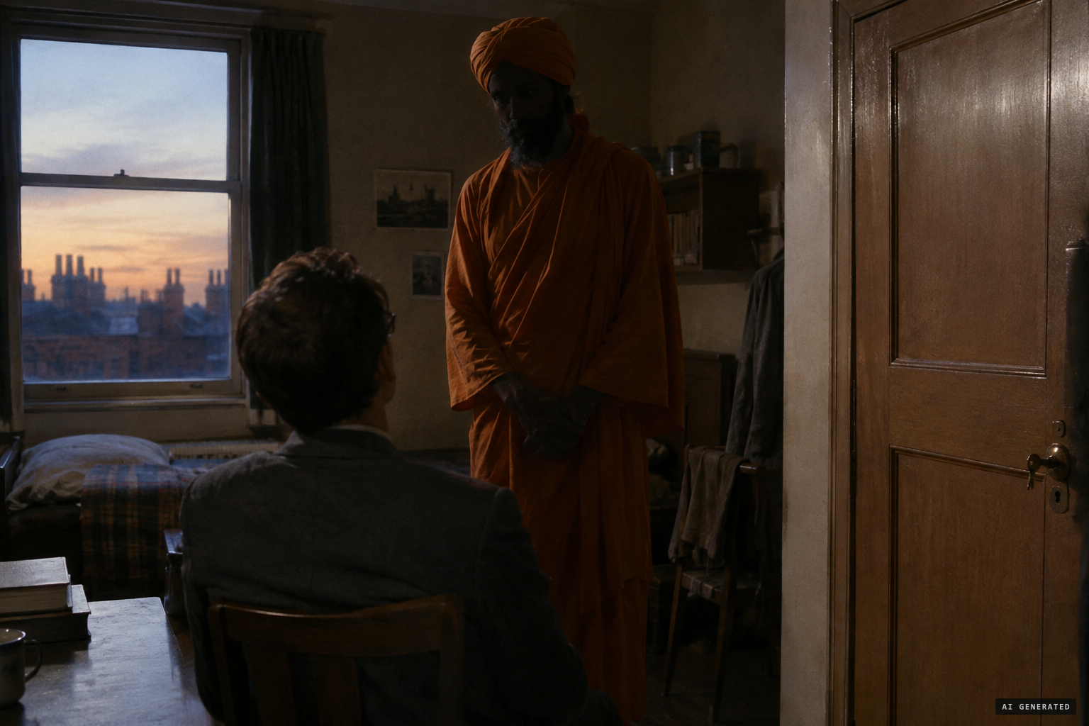 A week later a Yoga Master came into the room through a locked door