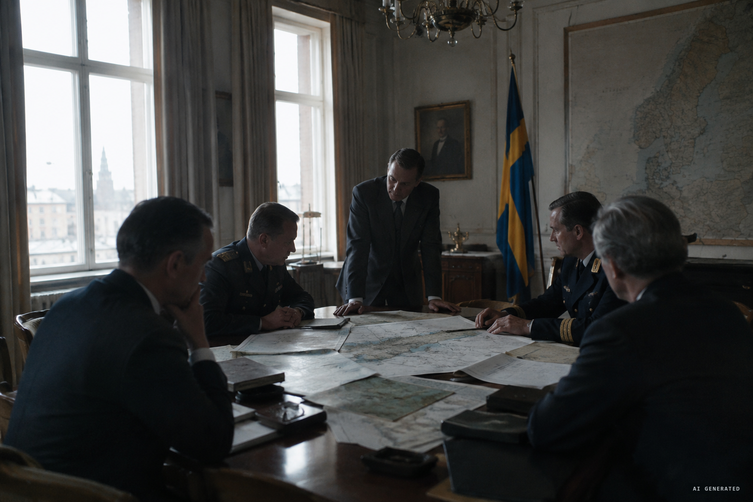 American generals arrive in Stockholm