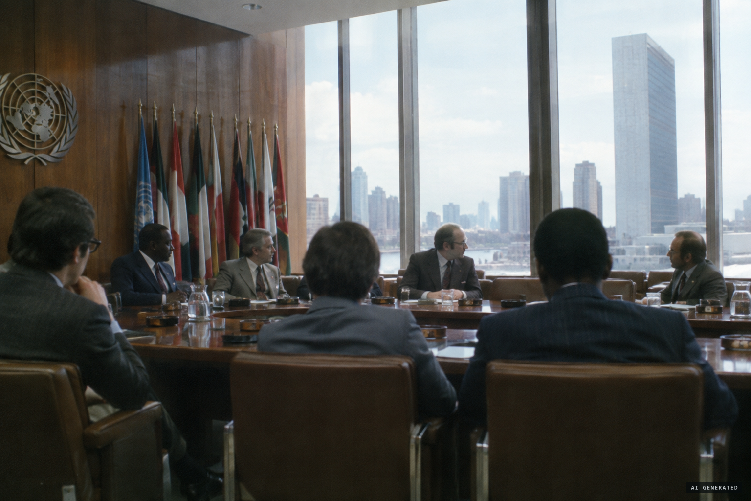 Cooper, Gairy, Hynek, Vallée and others meet the UN Secretary-General