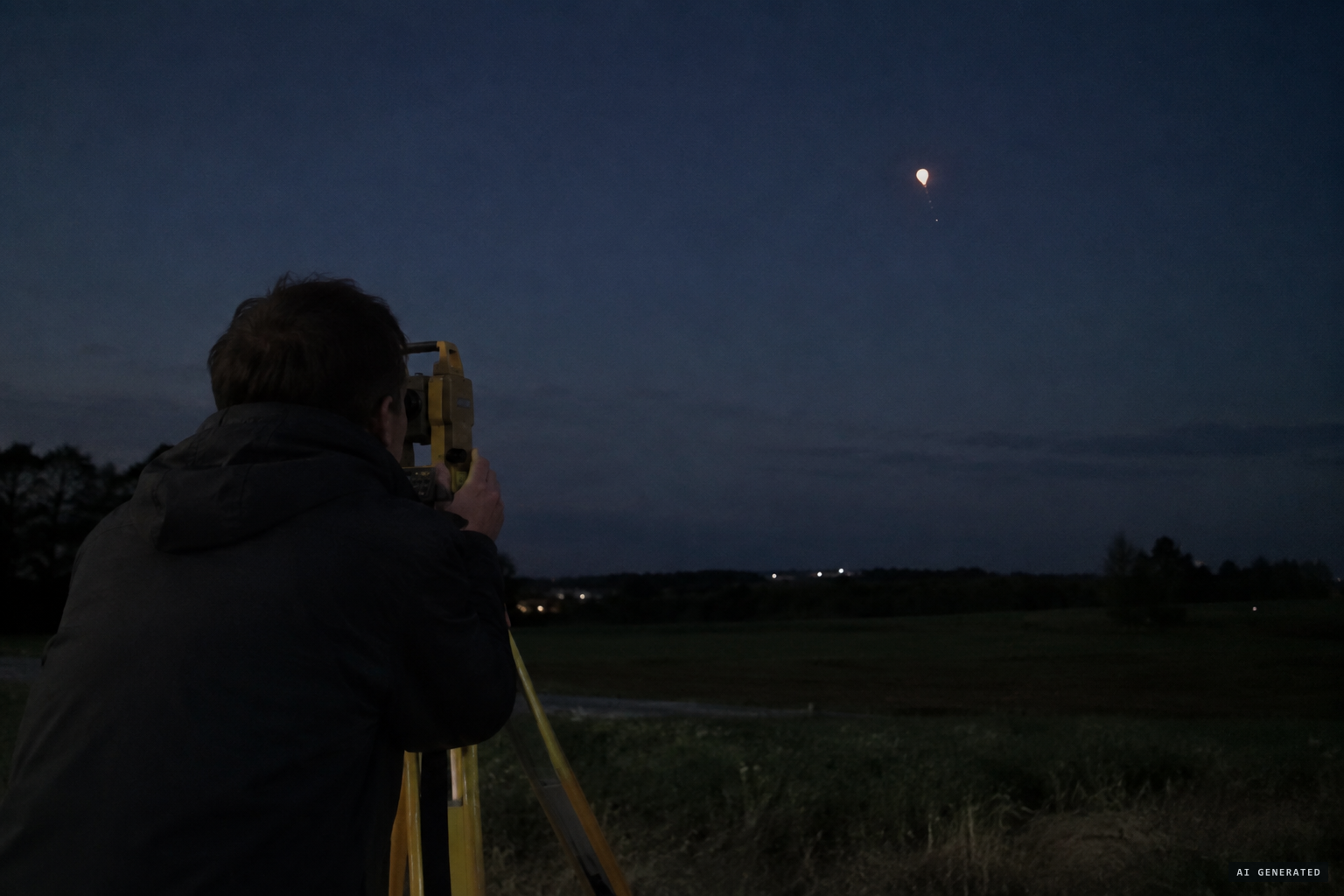 The balloon tracked by theodolite, which Keyhoe said moved a different way