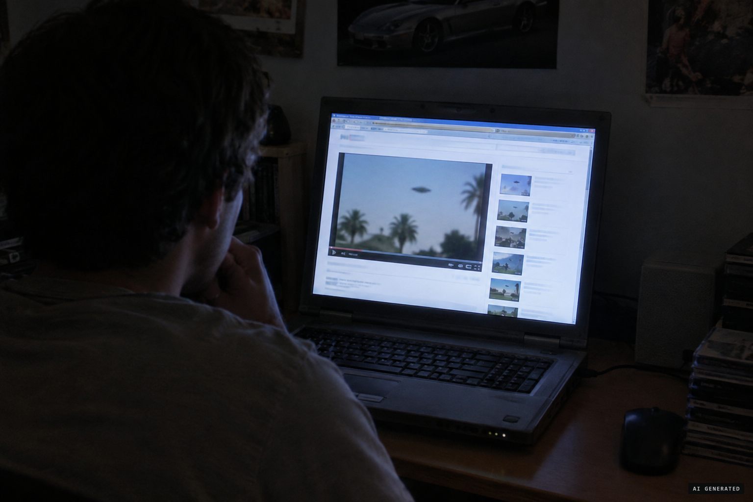 The barzolff814 account posts "UFO Haiti" in August 2007