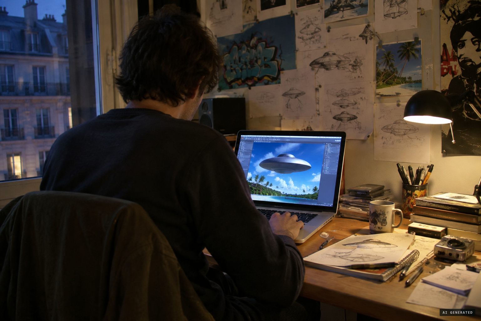French animator David Nicolas made both videos on a MacBook Pro