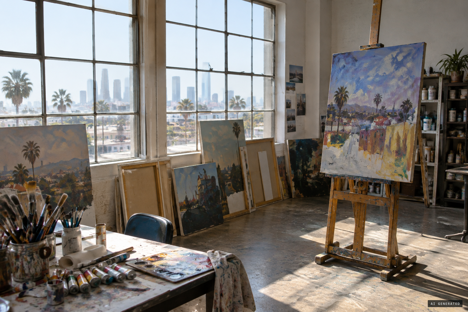 Nicolas moves on to painting in Los Angeles