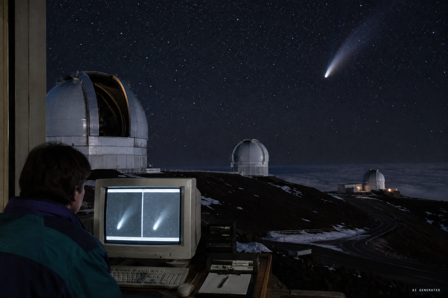 The January photo exposed as a forgery of David Tholen's Mauna Kea image