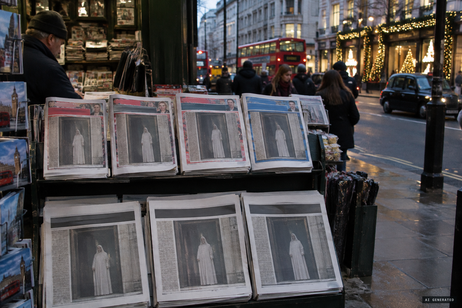 19 December 2003: the palace's still runs in newspapers and on news channels worldwide