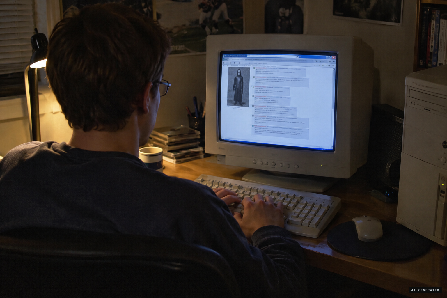 Sceptics online: "a guy in a robe with a white mask"