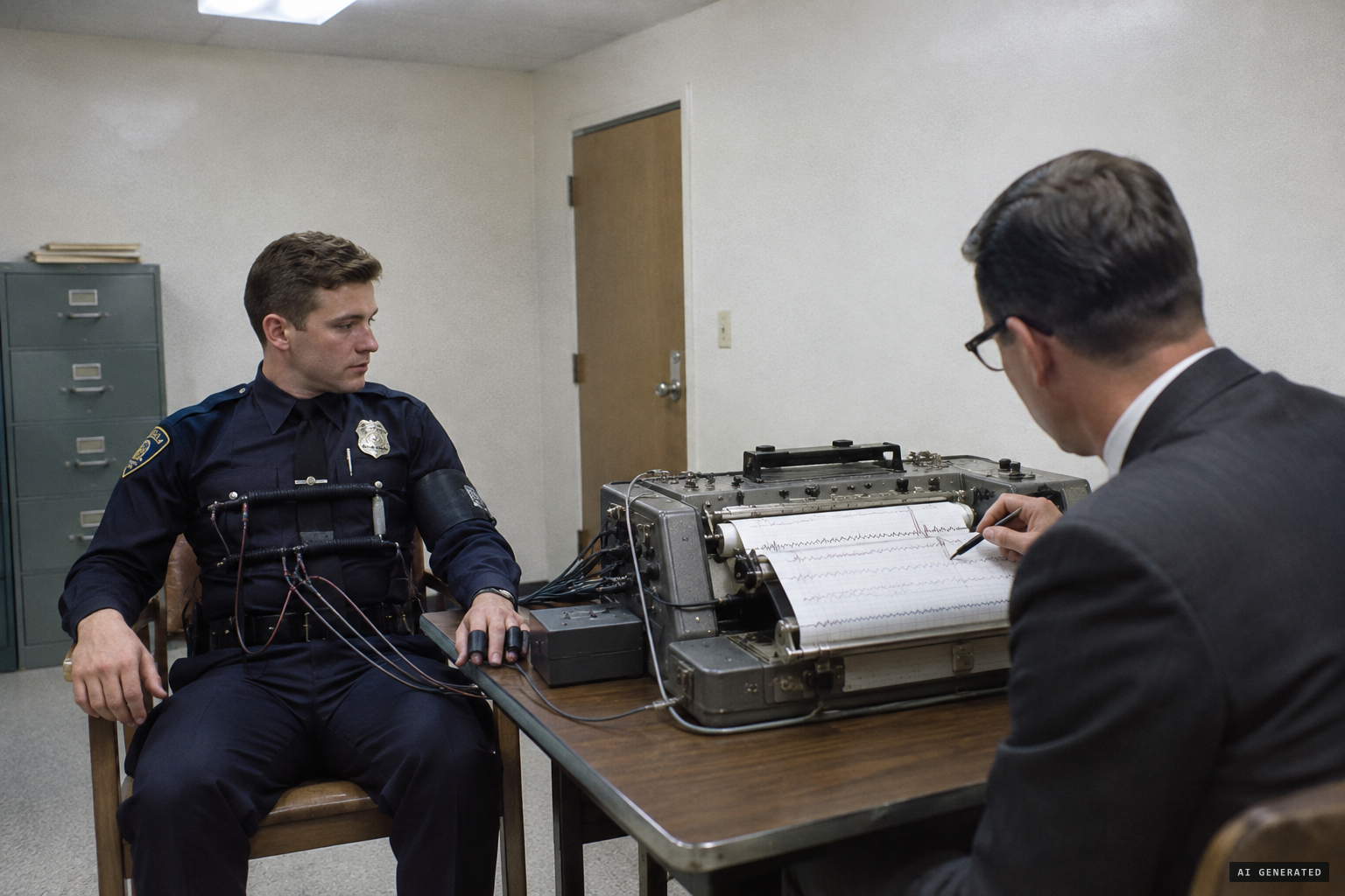 Schirmer takes a polygraph, which the chief said showed no deception