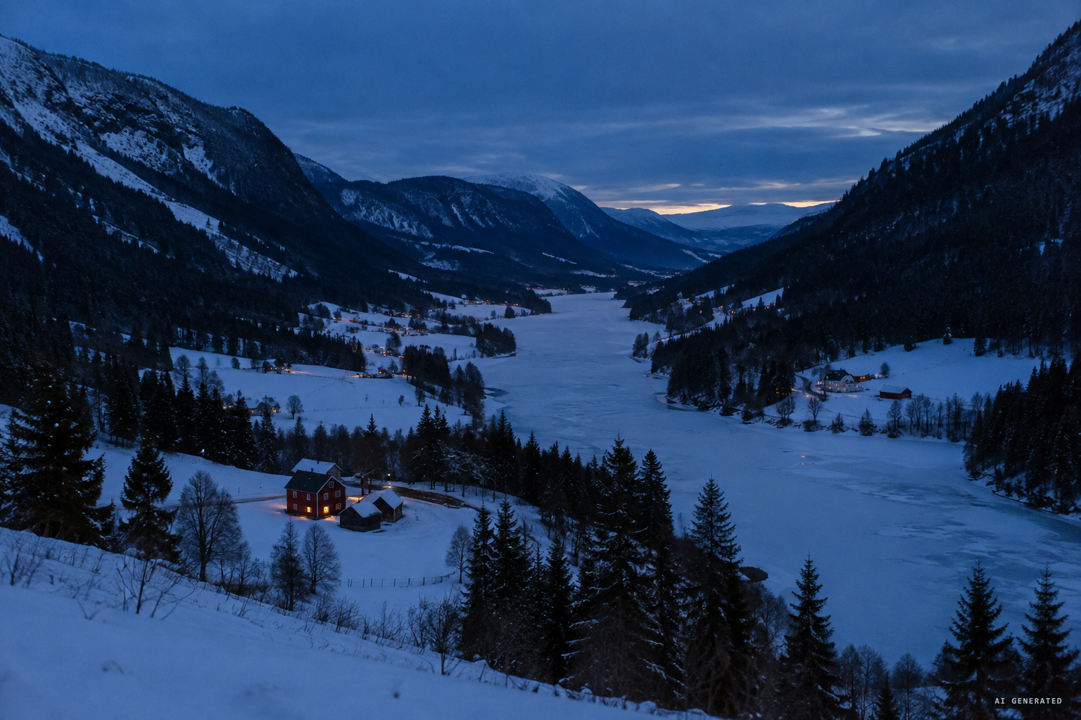 Hessdalen, a quiet 12 km valley in central Norway, in the winter of 1981