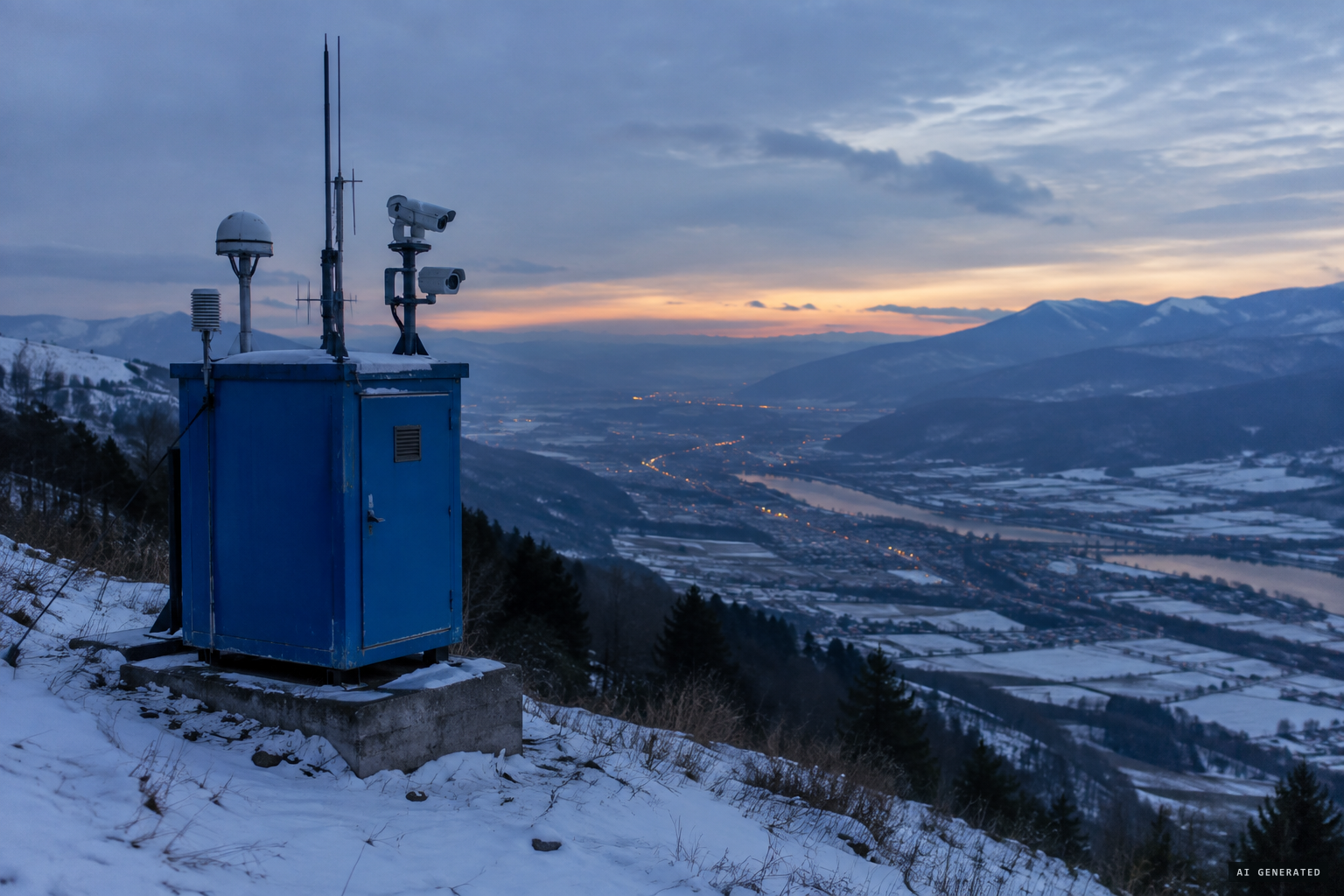 The "Blue Box" automatic station begins watching the valley in 1998