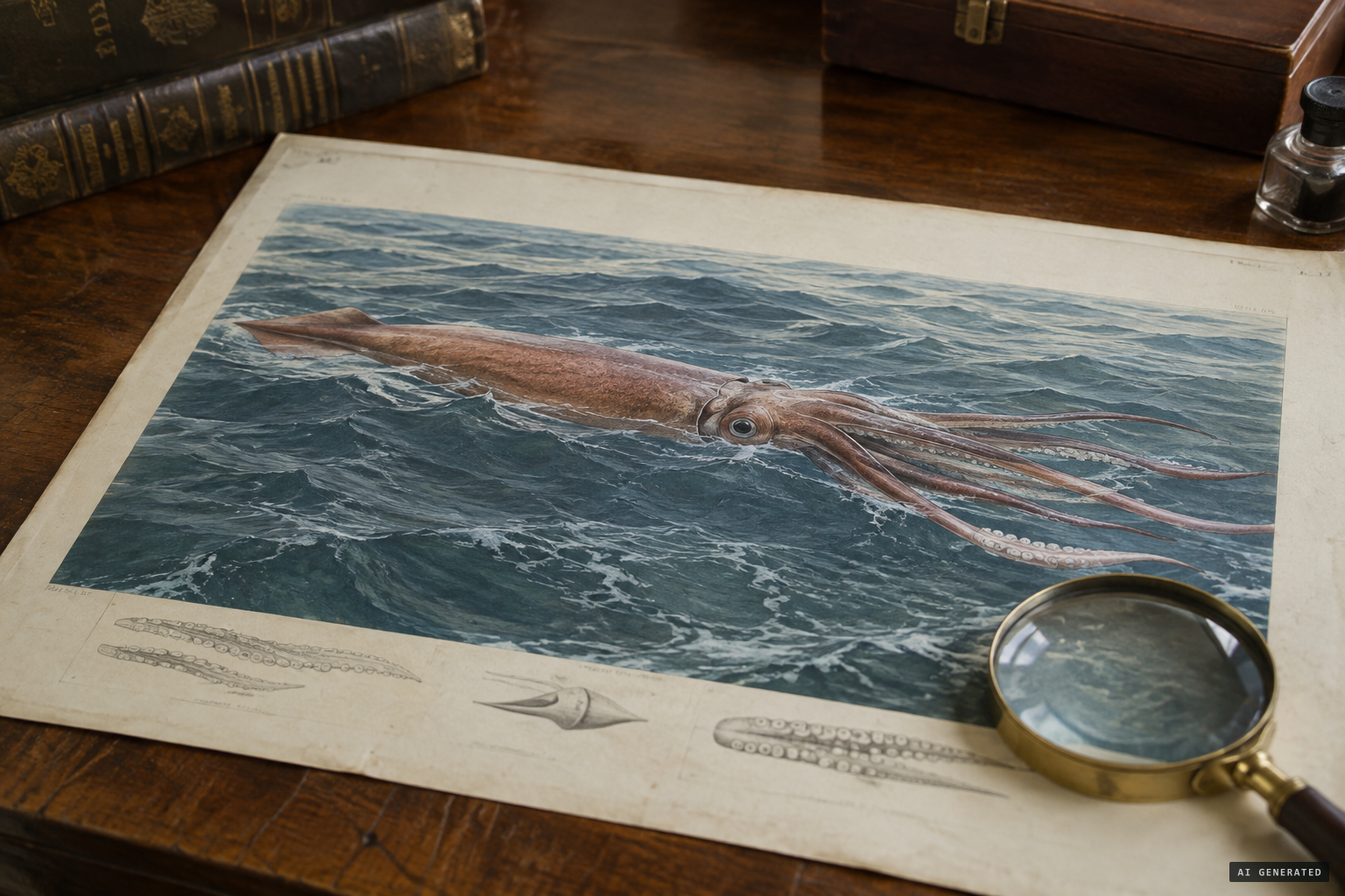 Henry Lee's giant squid theory, 1883