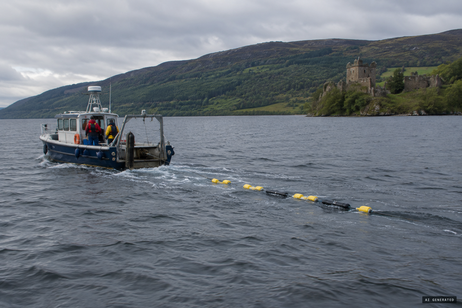 A 2003 BBC sonar survey finds no large animal in the loch