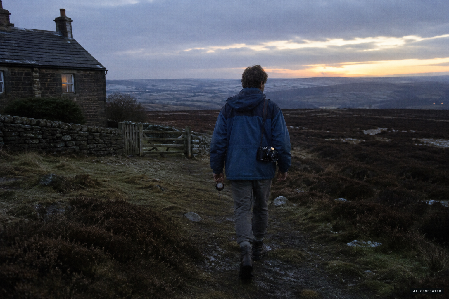 The former policeman known as Philip Spencer sets out across the moor with his compass and camera