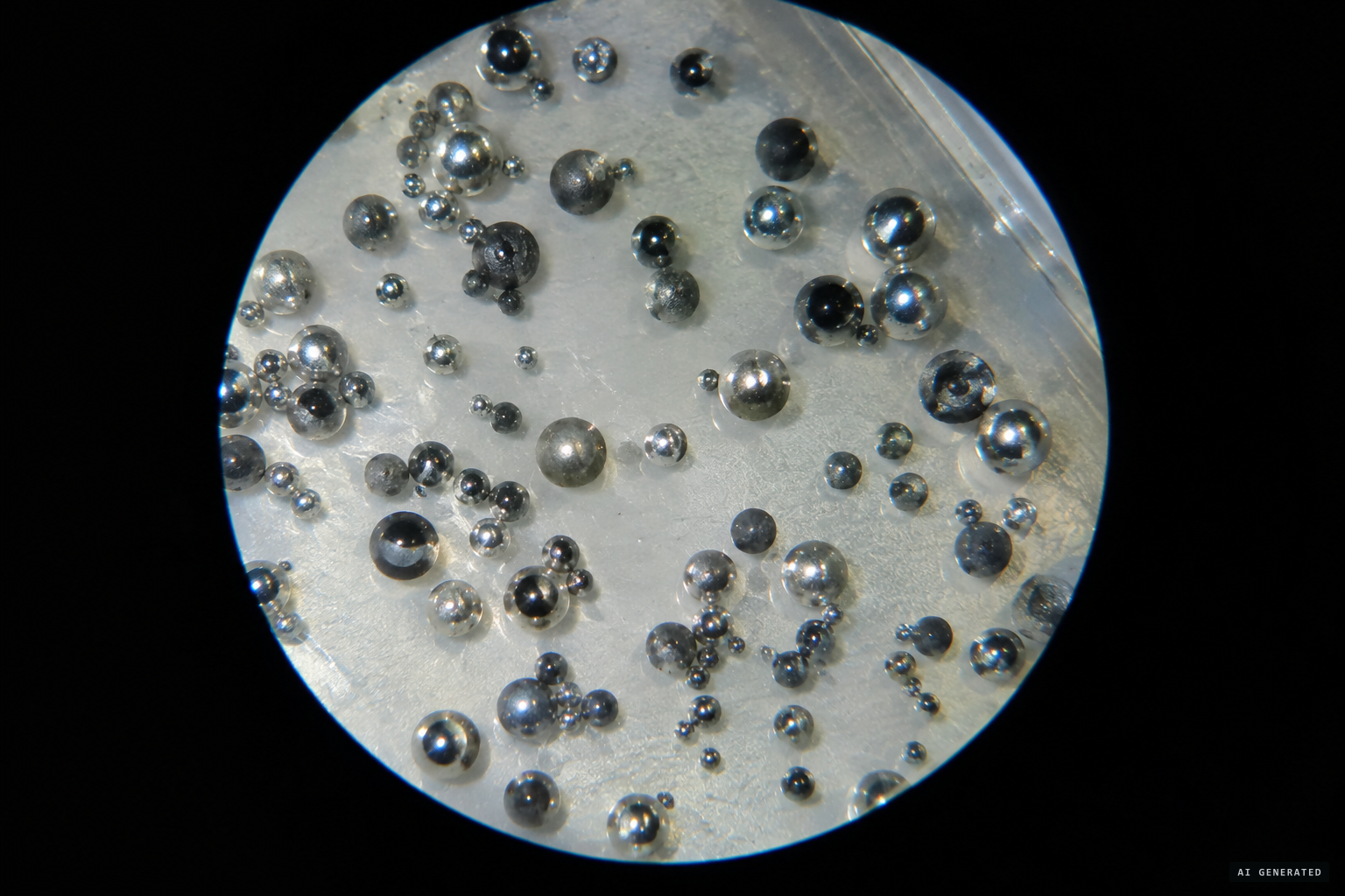 The count of spherules grows, from 11 to more than 50
