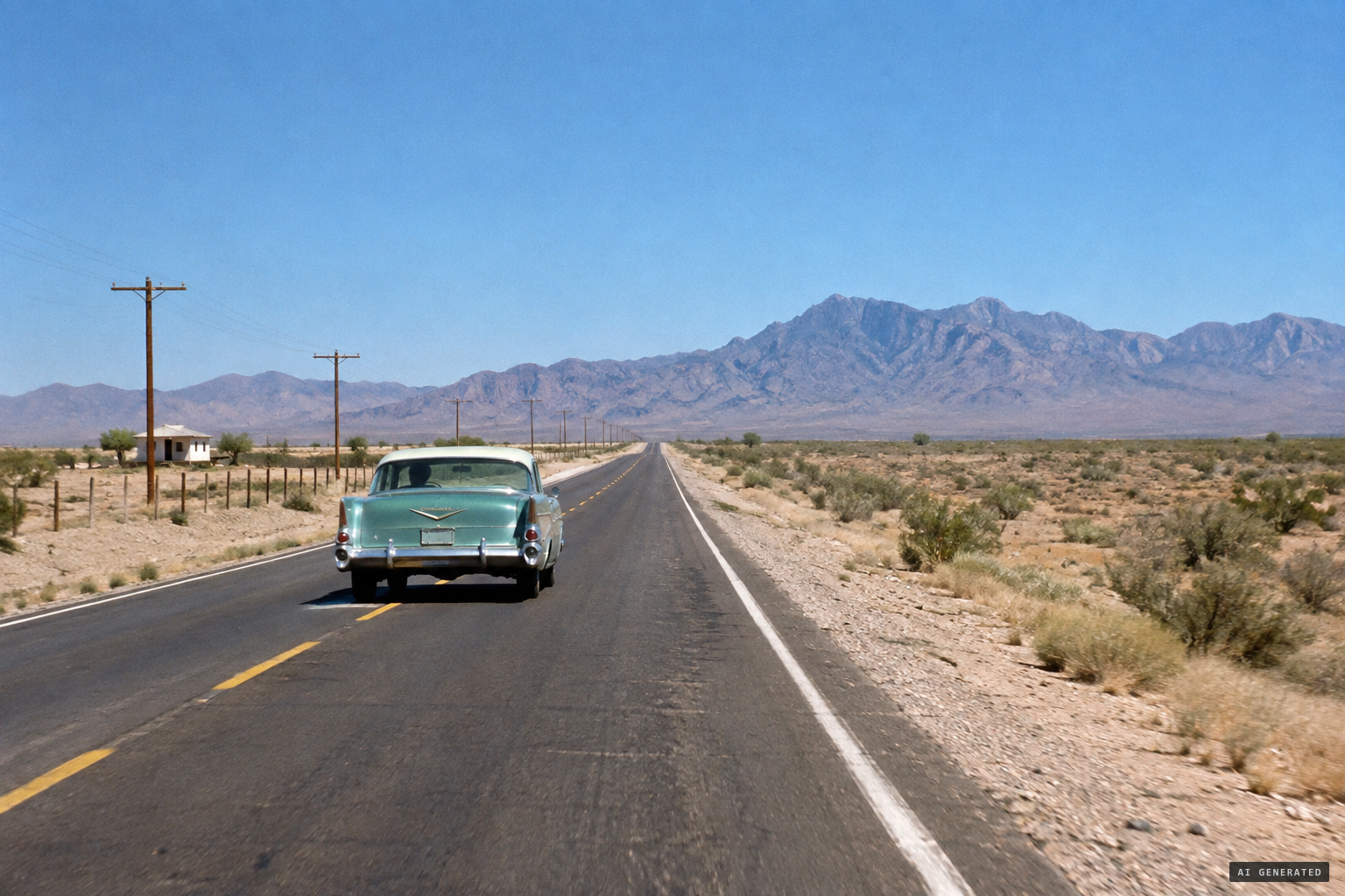 What ten stalled cars saw on Highway 54 remains an open question