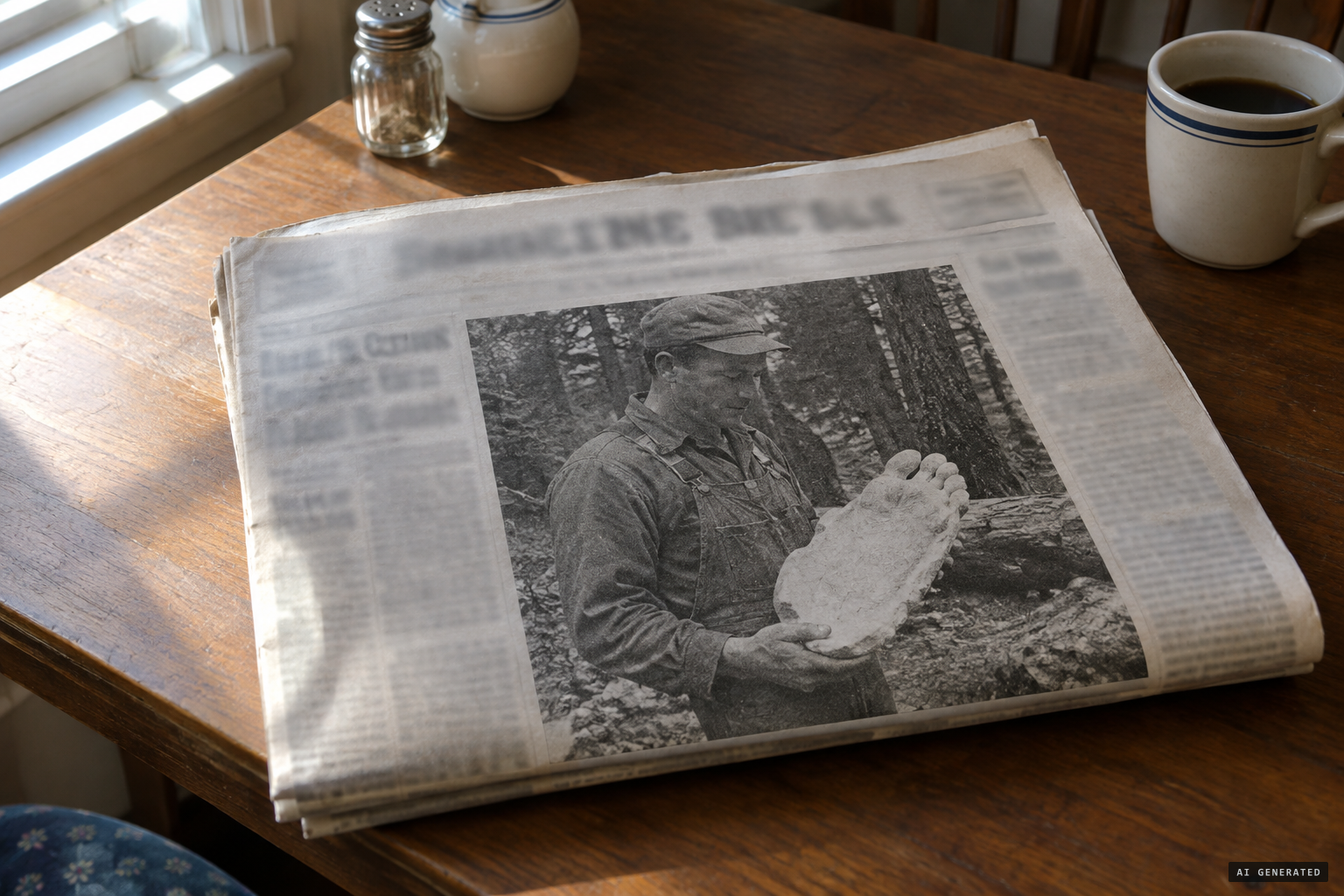 5 October 1958: the front-page photo of Crew holding the cast