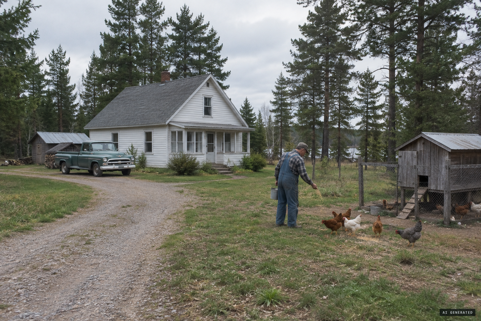 Joe Simonton's farm outside Eagle River in the Wisconsin Northwoods