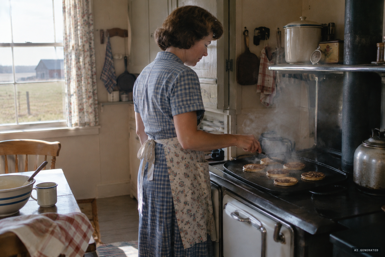 Sceptics suggest a hallucination while he cooked his own pancakes
