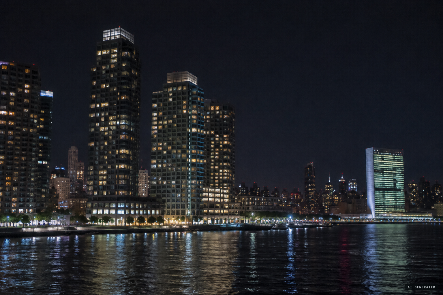 The sky over East 52nd Street, where the object has never been identified