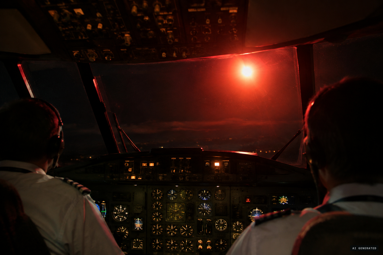 A massive bright light paces the aircraft, sometimes red/orange, sometimes white