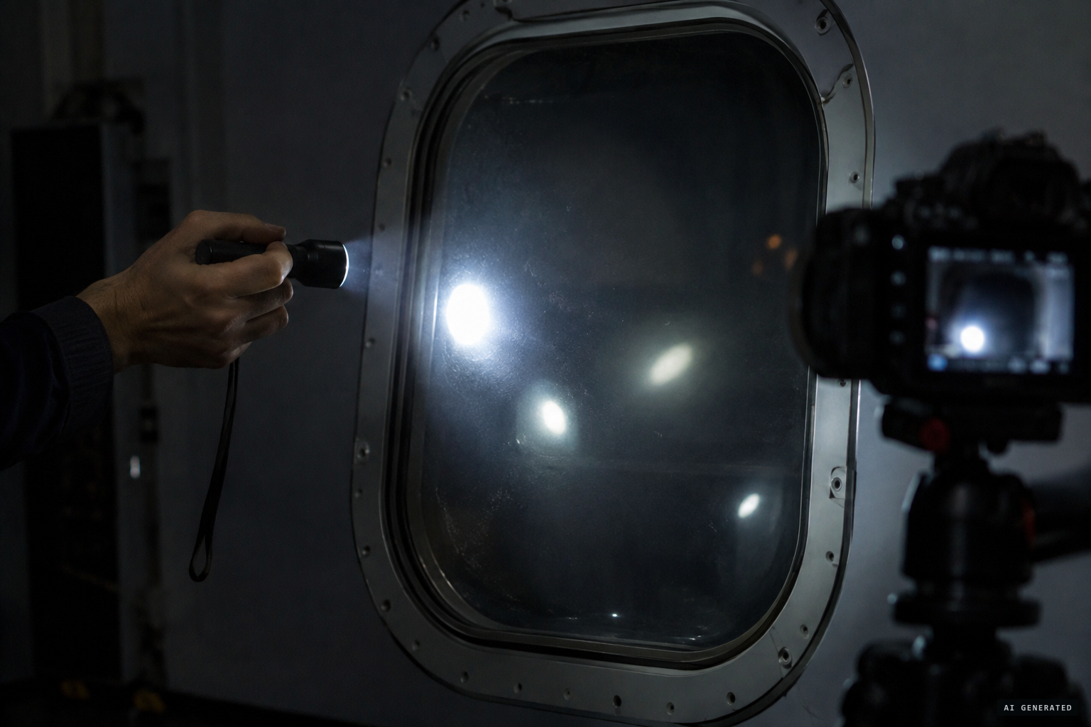 The DSIR reproduces the film's effects with a torch on the window