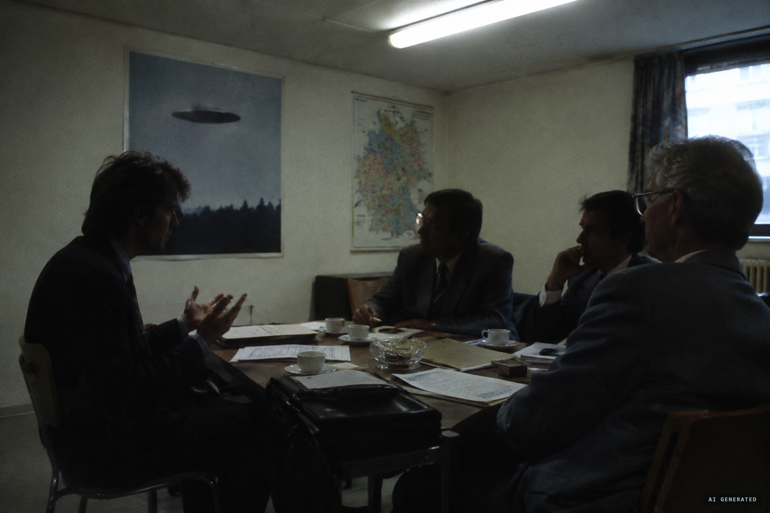 The confrontation with van Greunen in a conference back room