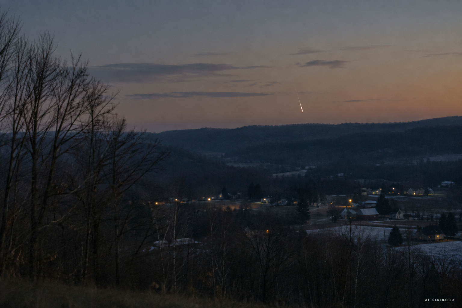 Near a small Pennsylvania village, something seems to come down