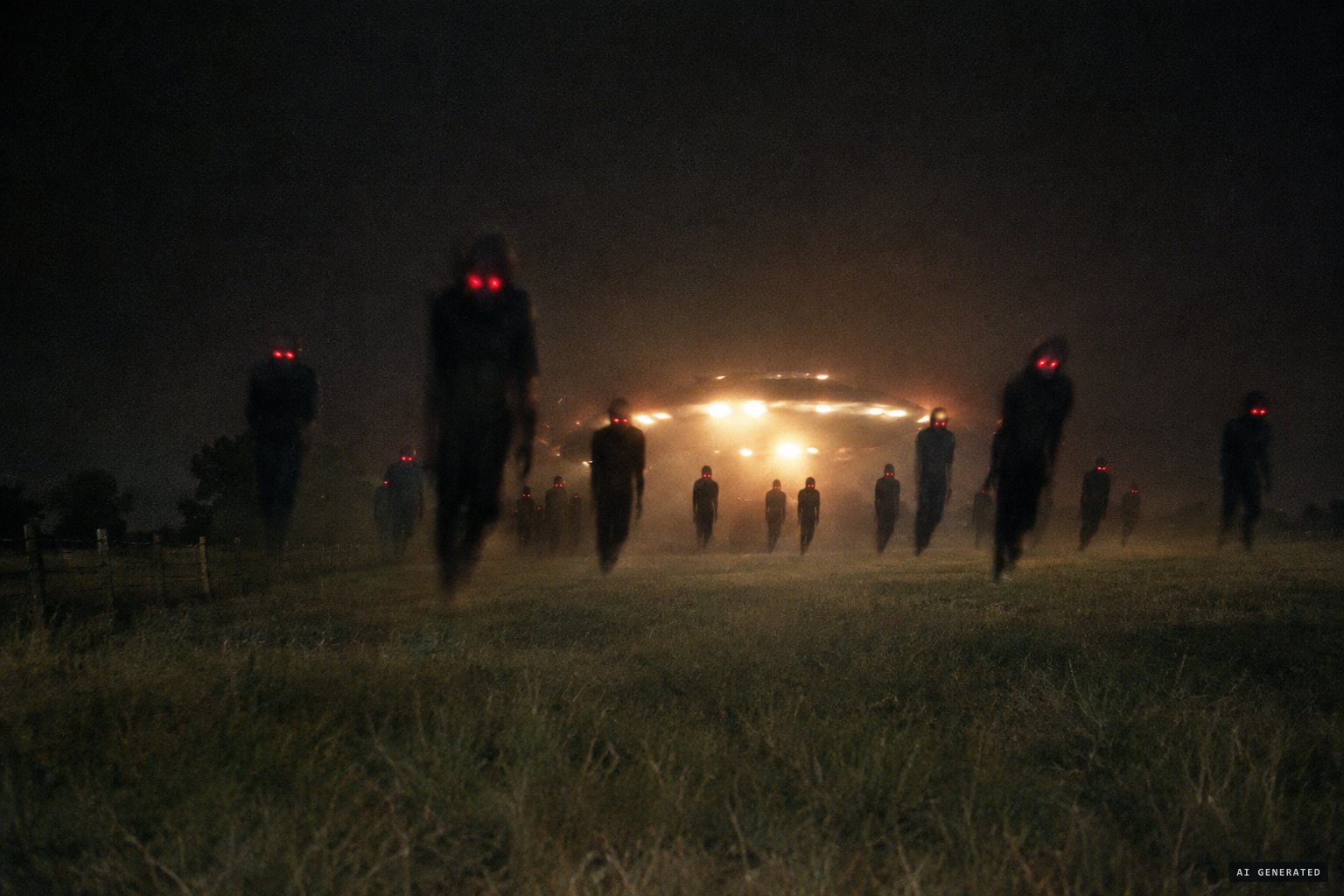 Suddenly there are heaps of them, gliding above the ground towards her