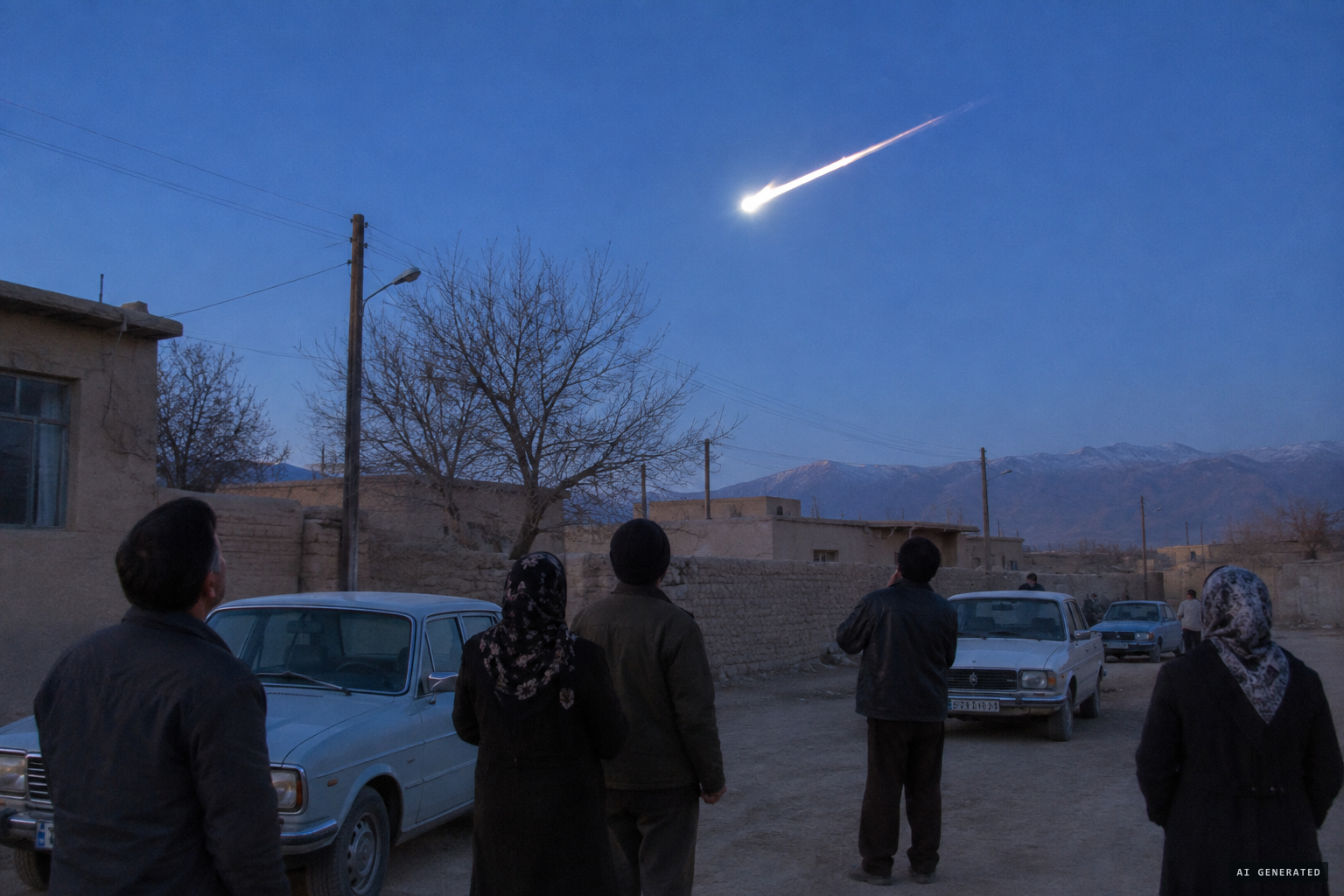 Joupar residents see an intense light in the sky around 6:30 AM