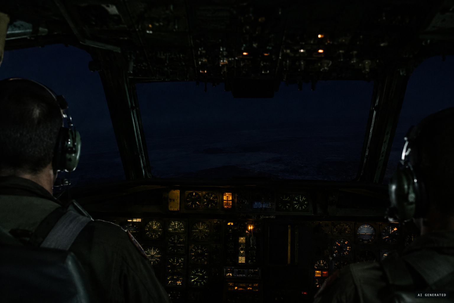 The Dakota crew was asked about another aircraft's lights and saw nothing