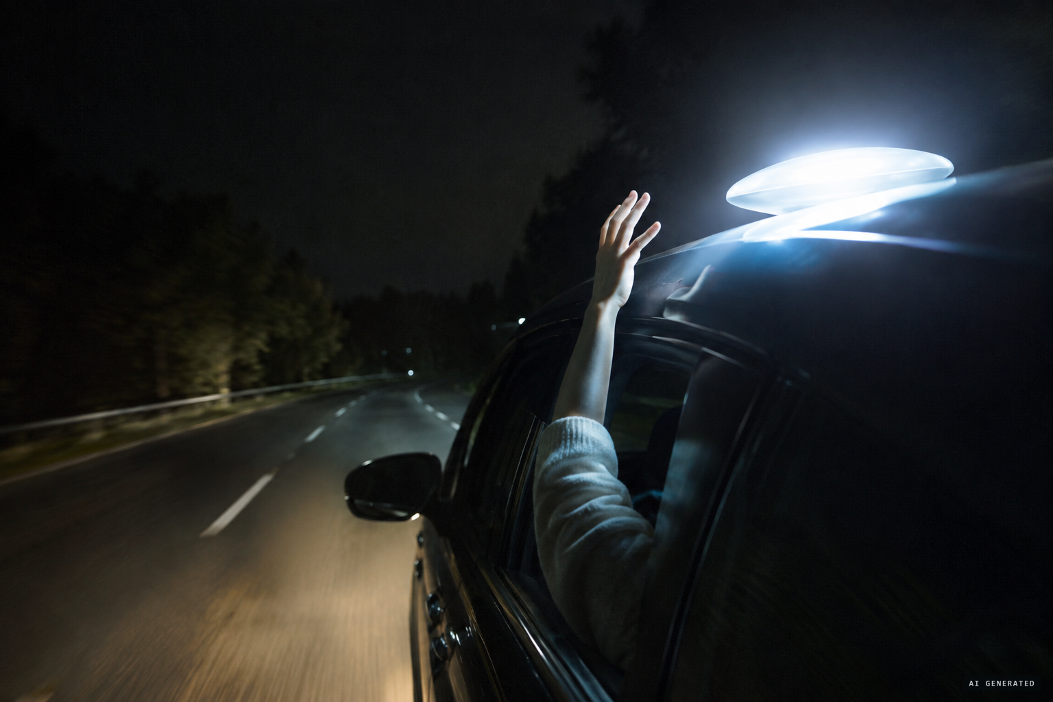 After a thump on the roof, Faye reaches out and feels something soft, warm and spongy