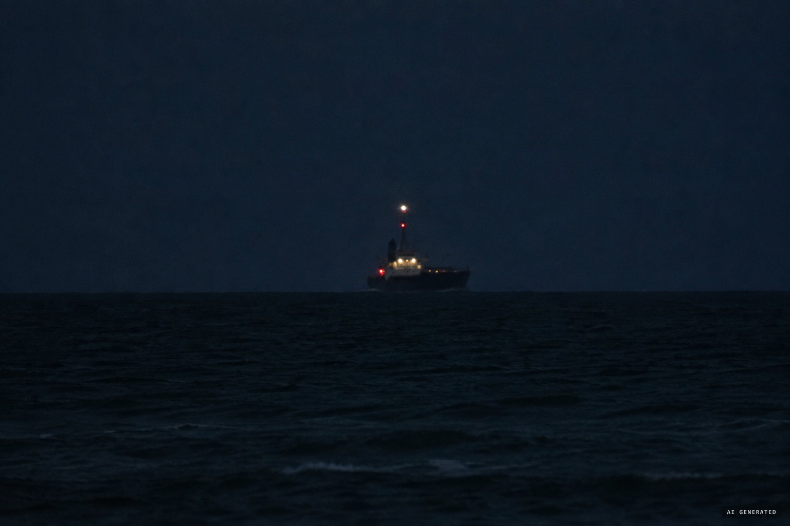 Navigation lights on a ship's mast, called the best match