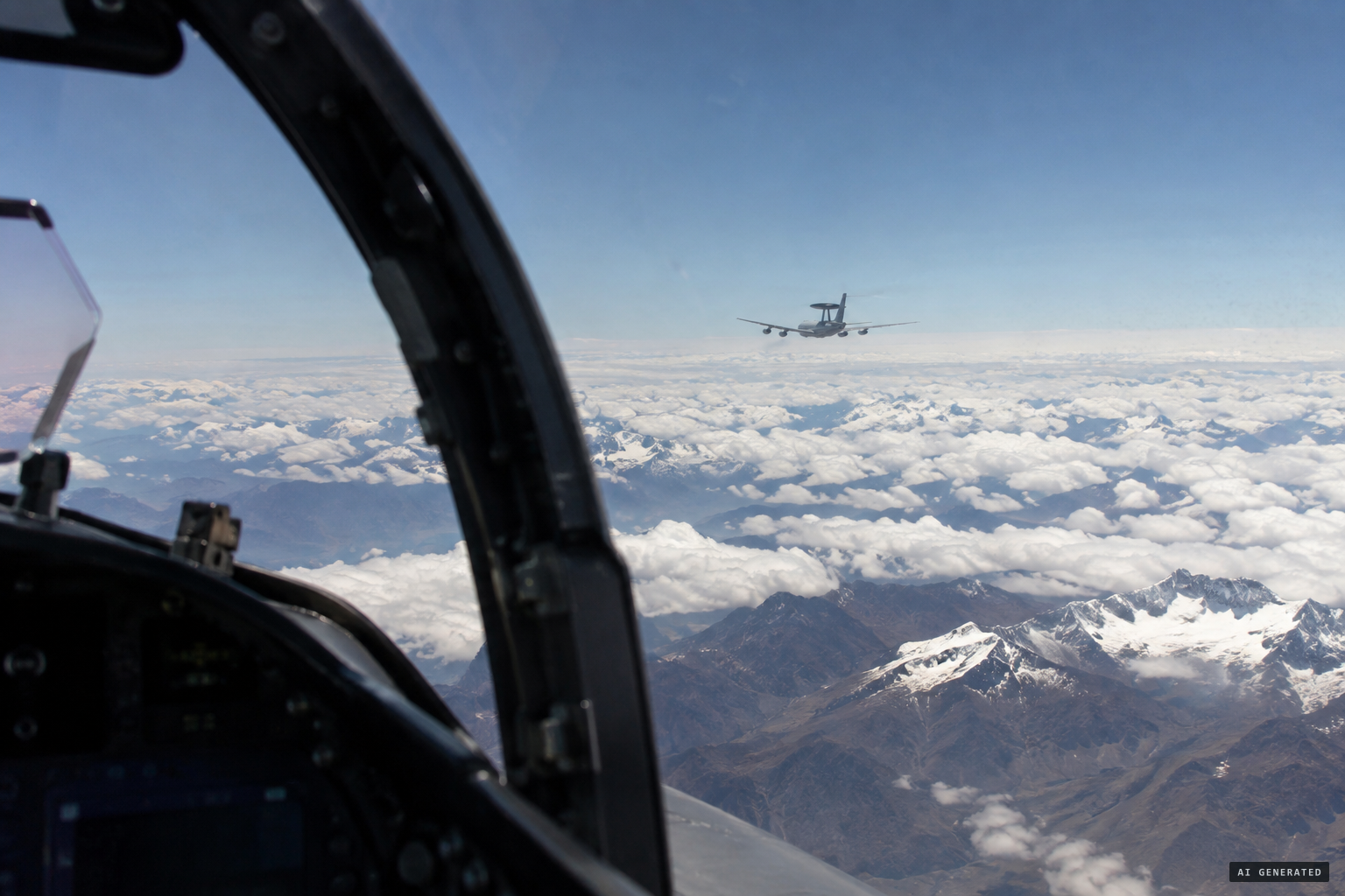 Each time he lined up a shot, the object moved away and settled at his altitude