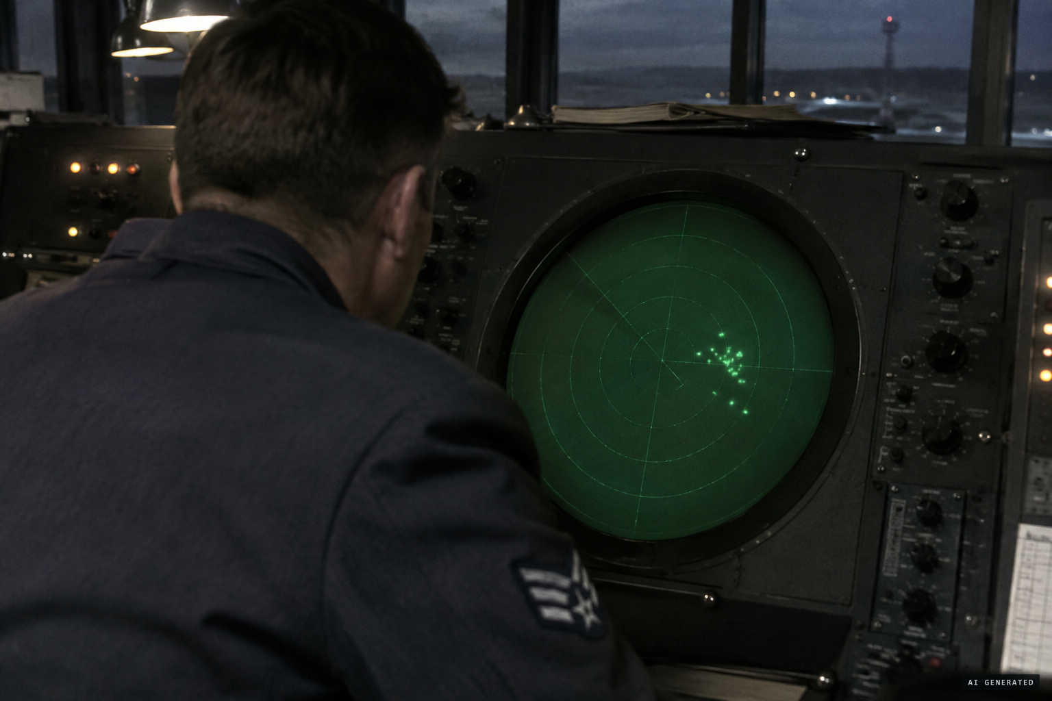 Bentwaters radar picks up 12 to 15 targets drifting northeast