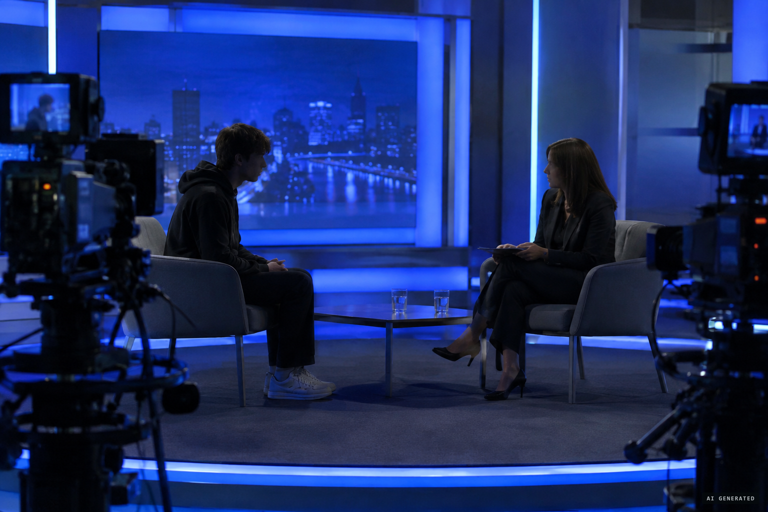 Angel tells a TV interviewer the creature was 'moving and breathing'