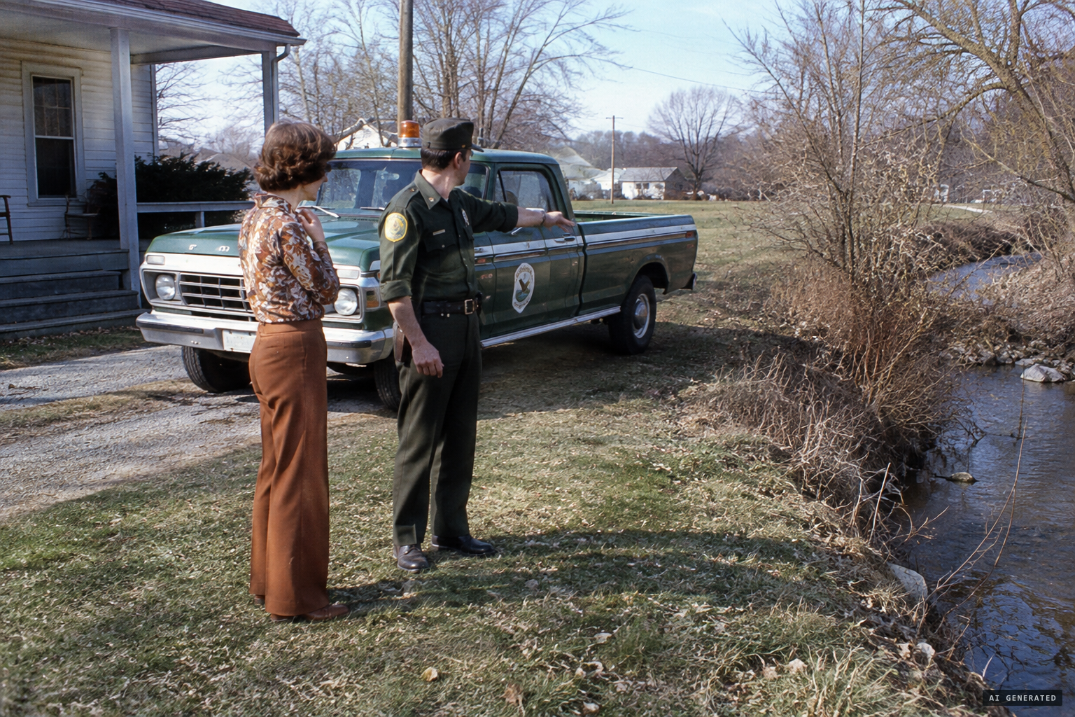 Ruth Lowe reports the attack to the game warden