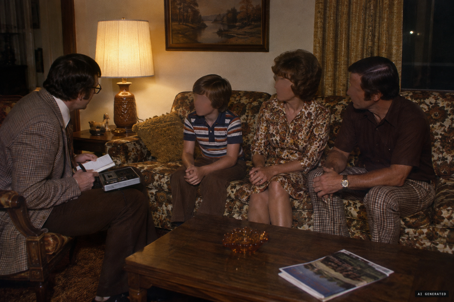 Jerry Coleman interviews Marlon, Ruth and Jake within hours