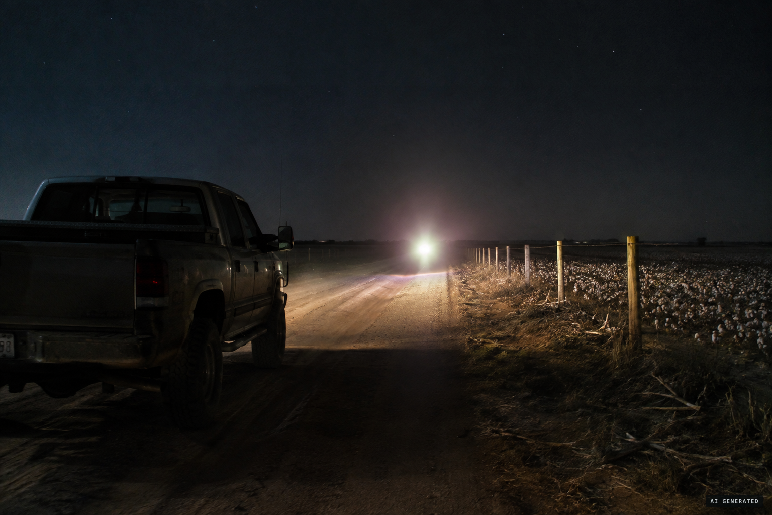 Farmer Frank Williams sees a pulsating glow on a dirt road as his lights and motor fail