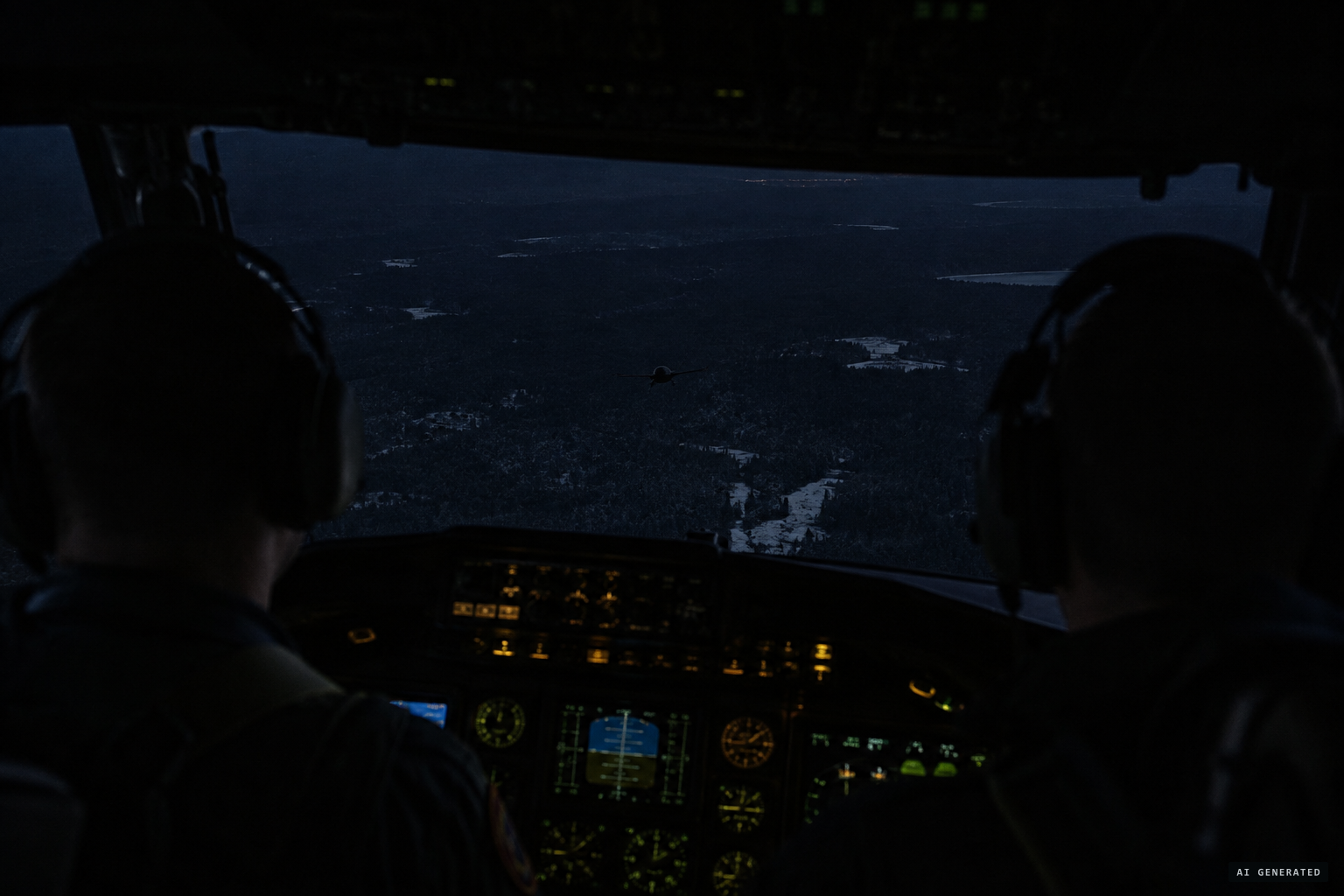 A KC-135 crew chases the object over Wurtsmith AFB