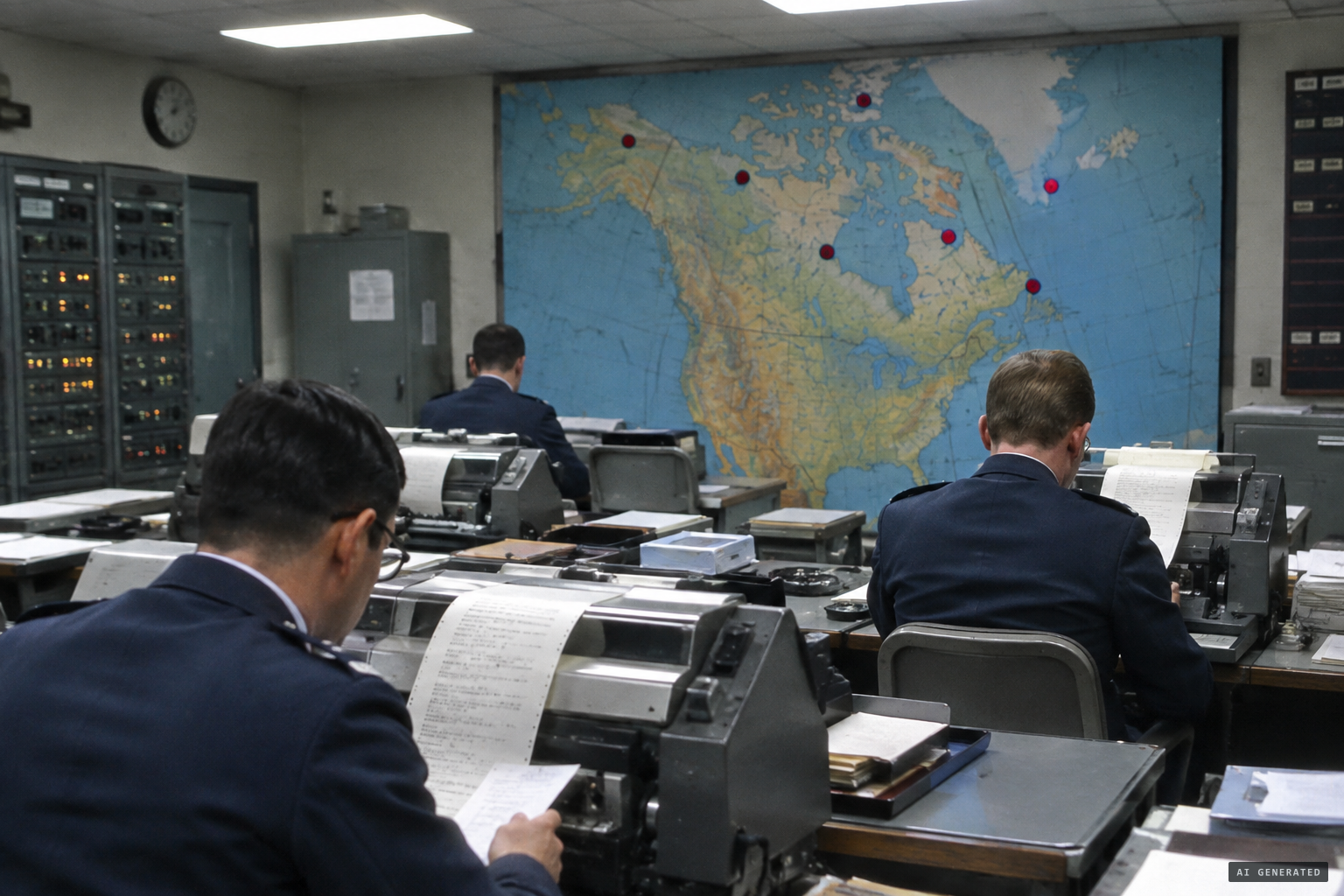 Updates flow to the Joint Chiefs as NORAD links all five sites