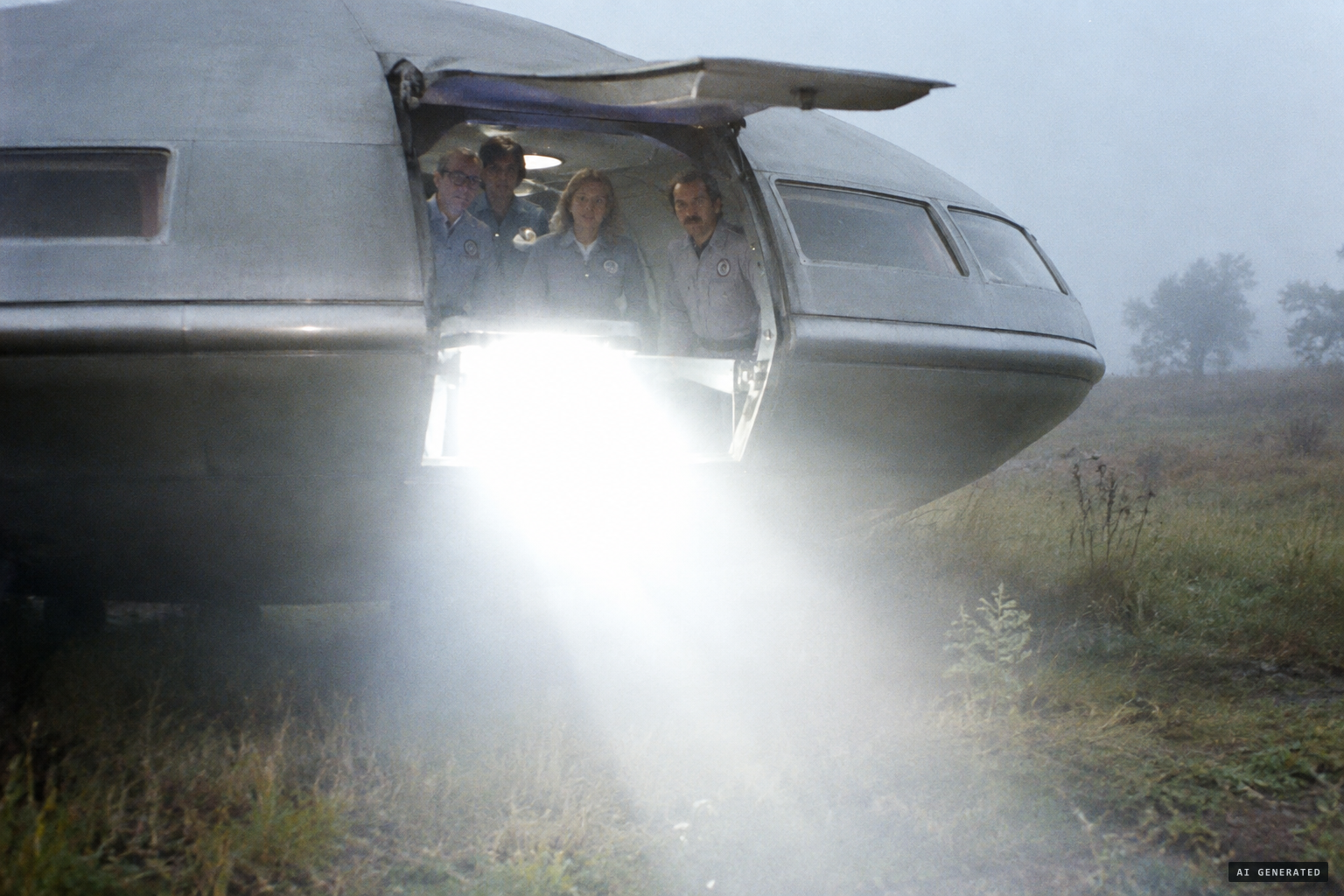 A flap opens and a bright beam strikes van Graan in the face