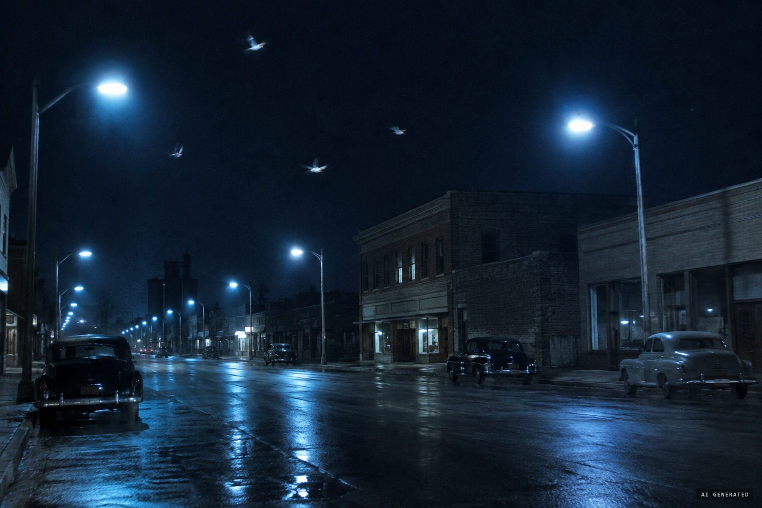 New mercury vapour street lights, and Ruppelt's theory of plovers lit from below
