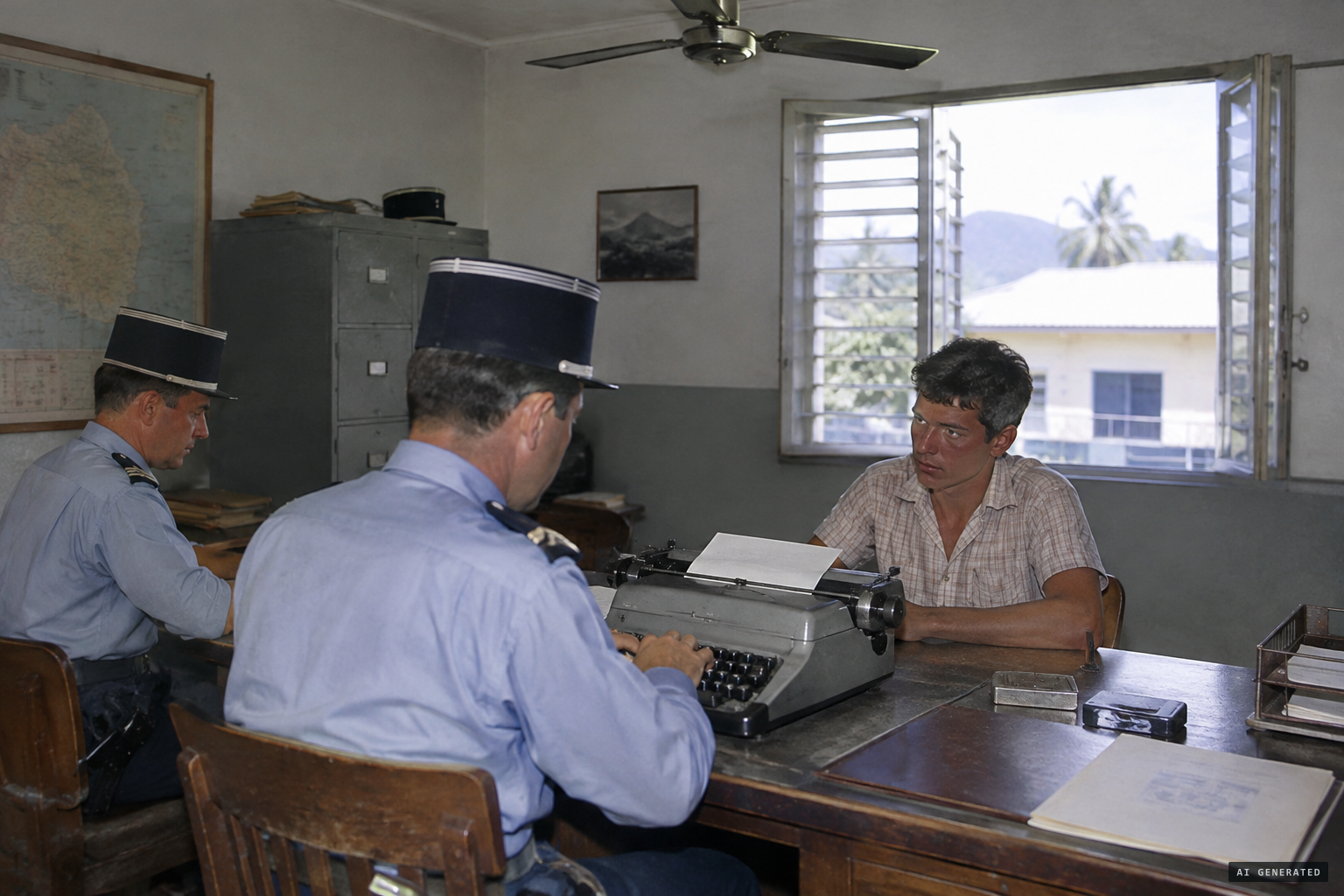The Saint-Pierre gendarmerie takes Fontaine's statement