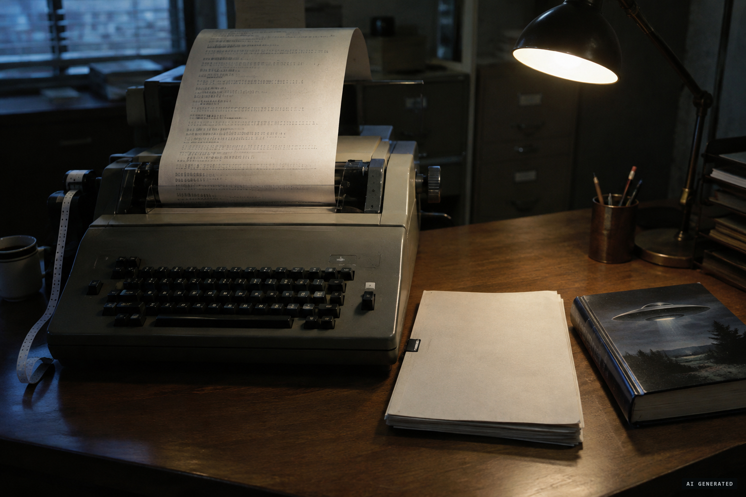 The Aquarius teletype and the unpublished manuscript that came before the envelope