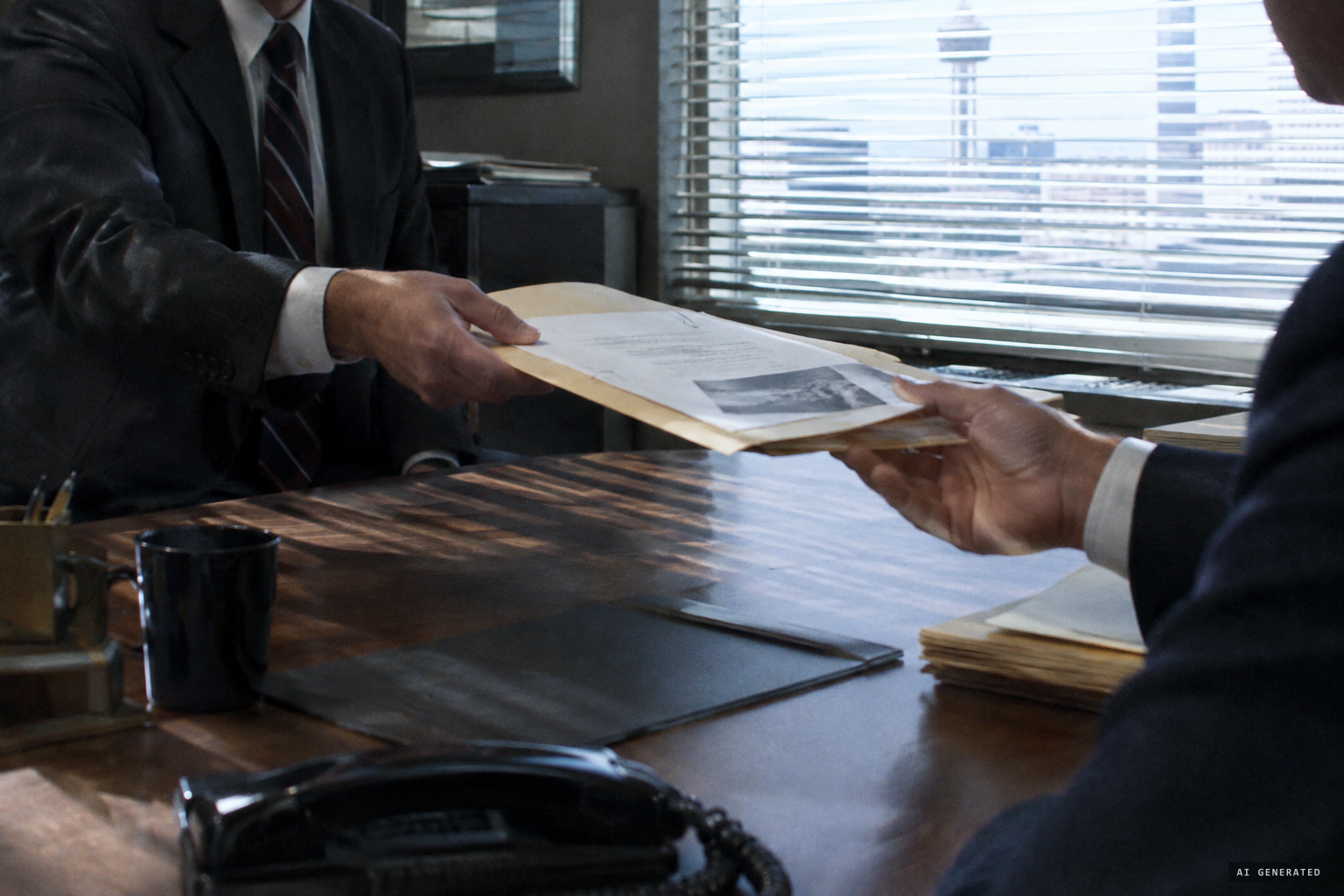 An AFOSI agent passes a copy to the FBI in Dallas